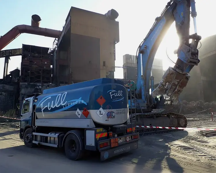 Livraison sur chantier par Full Services